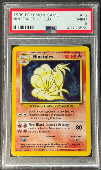 Ninetales - Base Set Unlimited PSA 9