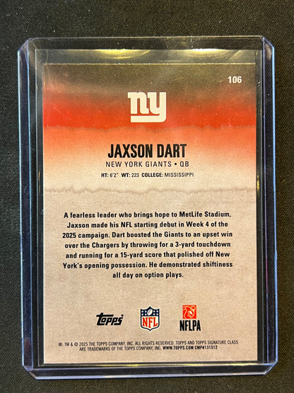 2025 Topps Signature Jaxson Dart Red & Black #106