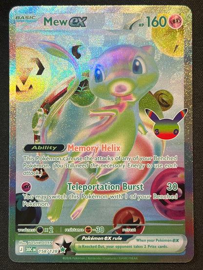 Mew ex - 158/128 - ME: 30th Celebration (30C) NM Pokemon