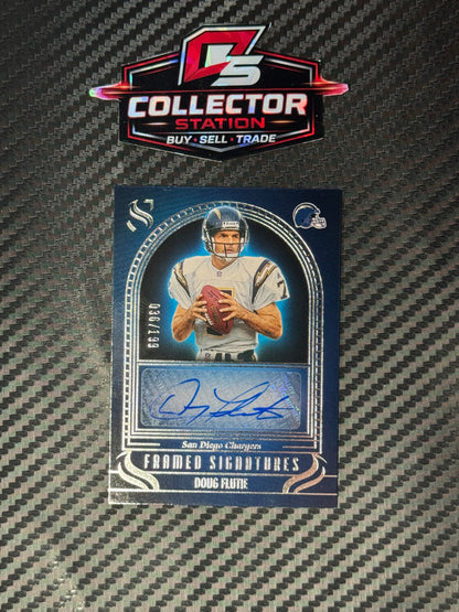 2025 Panini Silhouette Framed Signatures Doug Flutie Holo Auto /199