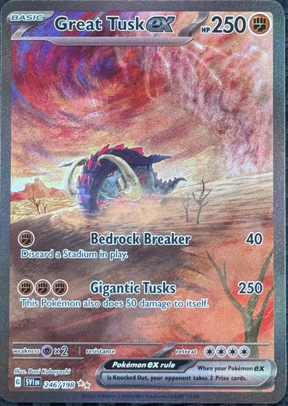 Great Tusk ex - 246/198 - SV01: Scarlet & Violet Base Set (SVI)