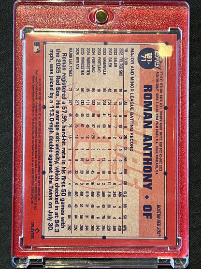 2026 Topps Series 1 - Roman Anthony #T91-71 Crackle Foilboard (RC)