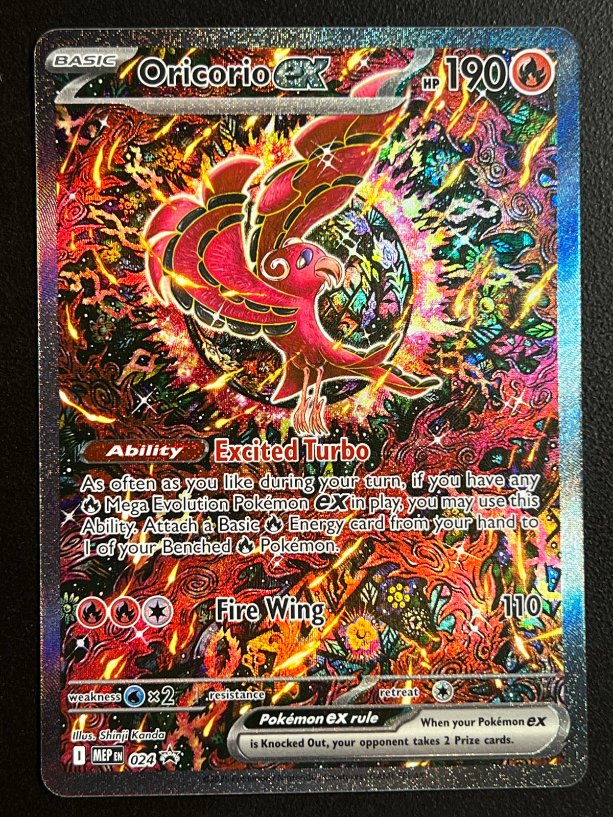 Oricorio ex - 024 - ME: Mega Evolution Promo (MEP) NM Pokemon