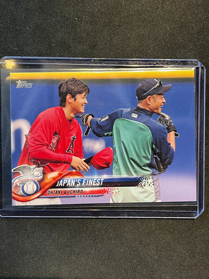 2018 Topps Update Series Shohei Ohtani, Ichiro Suzuki #US153