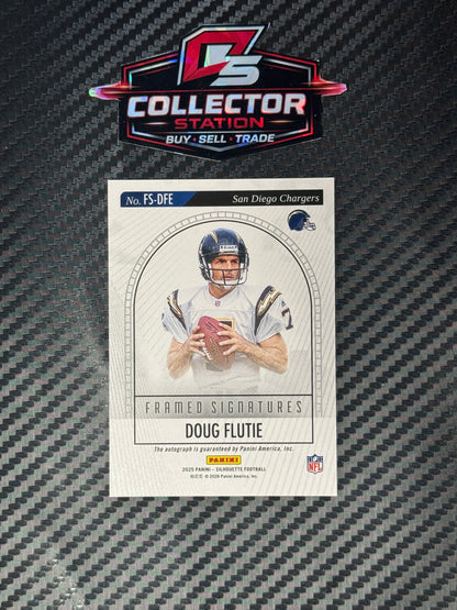 2025 Panini Silhouette Framed Signatures Doug Flutie Holo Auto /199