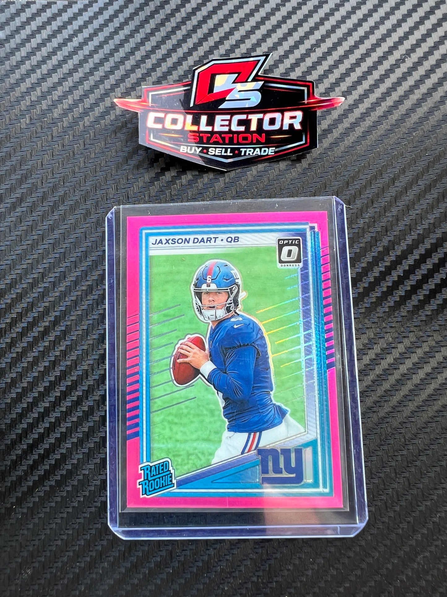 Panini 2025 Optic Rated Rookie Pink Prizm Jaxson Dart #400 RC