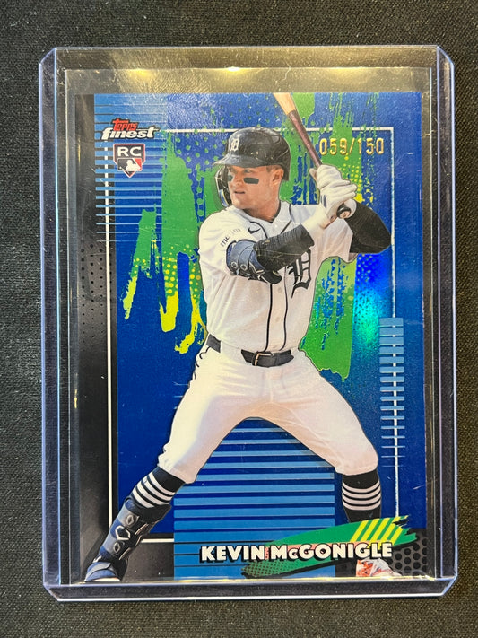2026 Topps Finest Kevin McGonigle RC Blue Refractor Rookie /150 #74 Tigers