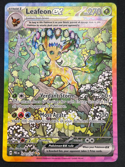 Leafeon ex - 144/131 - SV: Prismatic Evolutions (PRE) Pokemon