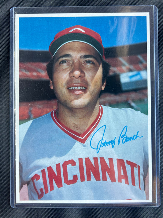 1980 Topps Super - Johnny Bench Grey Back