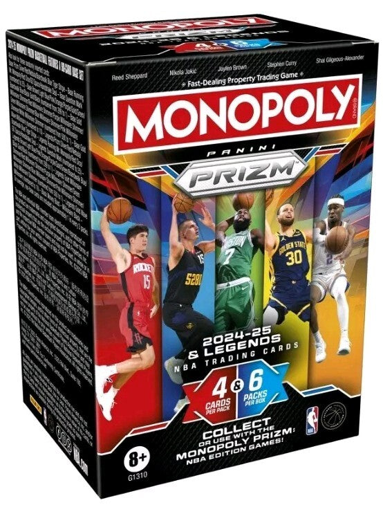 Monopoly 2024-25 NBA Prizm Basketball Trading Cards Booster Box