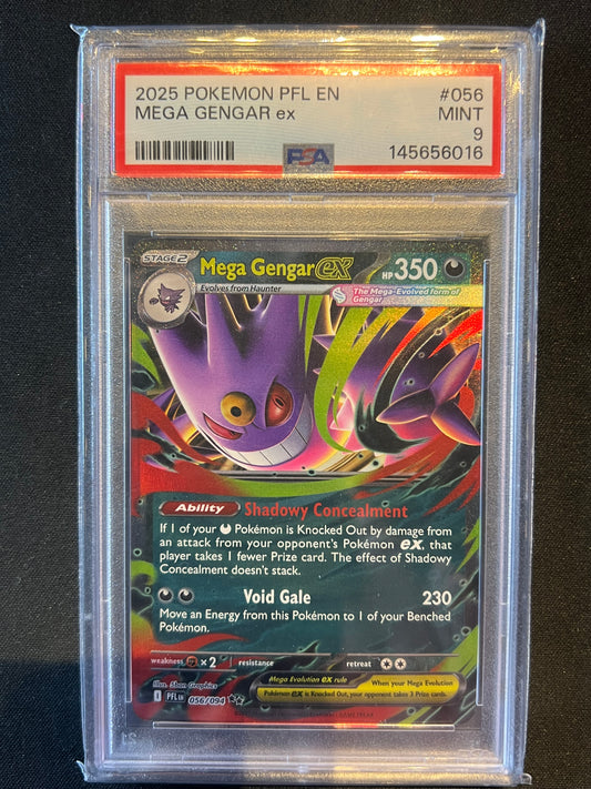 Mega Gengar ex - ME02: Phantasmal Flames (PFL) PSA 9