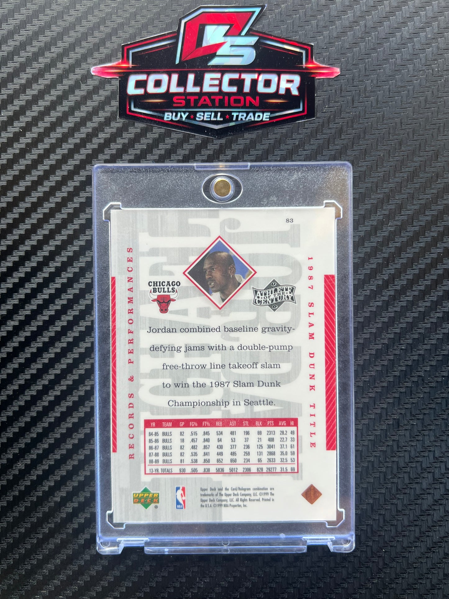 1999 Upper Deck Michael Jordan Athlete of the Century Michael Jordan #83