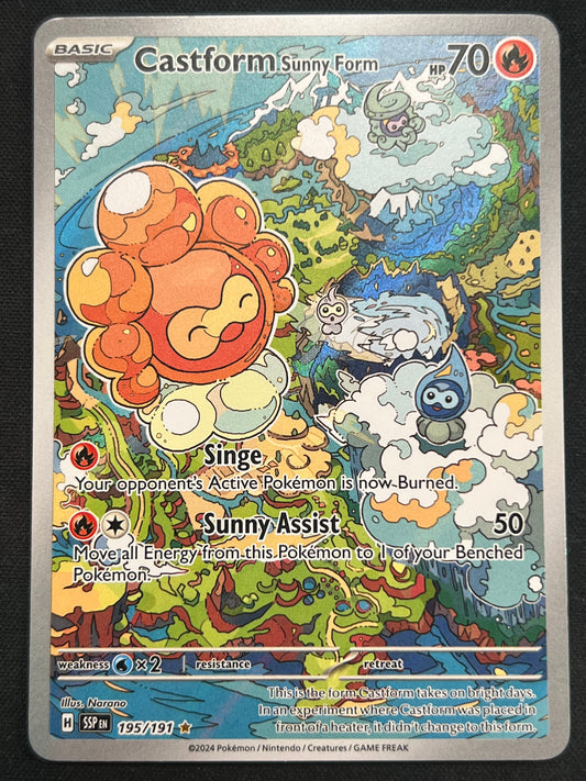 Castform Sunny Form - 195/191 - SV08: Surging Sparks (SSP) Pokemon