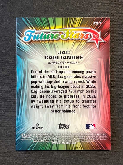 2026 Topps Chrome Logofractor- Jac Caglianone Rookie Future Stars #FS-7 (RC)