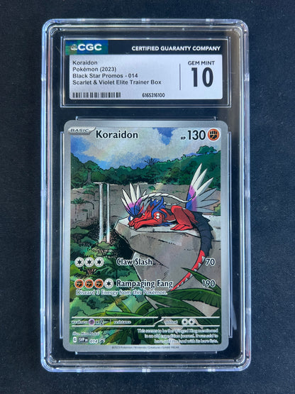 2023 Pokemon Koraidon 014 Scarlet & Violet ETB Black Star Promos CGC Gem Mint 10