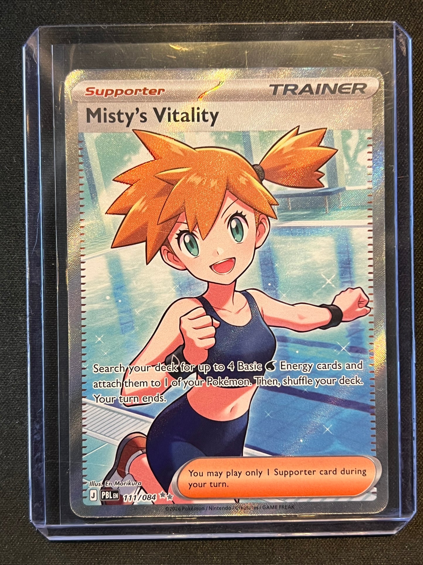 Misty's Vitality - 111/084 - ME05: Pitch Black (PBL) Pokemon