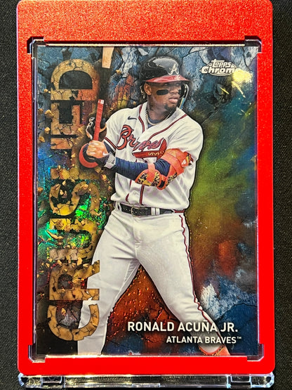 2023 Topps Chrome Update Series Crushed Ronald Acuña Jr. Atlanta Braves #C-13