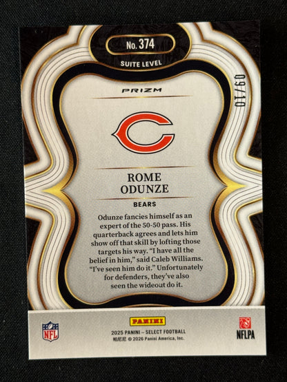 2025 Panini Select Rome Odunze Gold Suite Level /10 #374