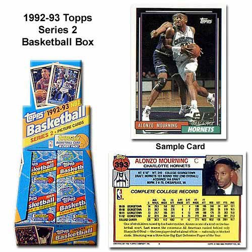 Topps 1992-93 Basketball Series 2 Sealed Box 36 Packs