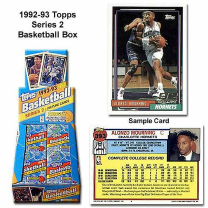 Topps 1992-93 Basketball Series 2 Sealed Box 36 Packs