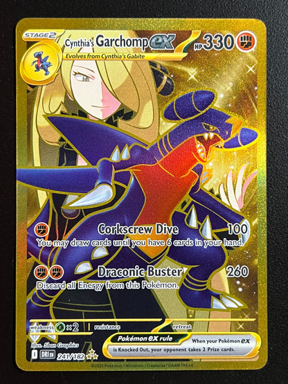 Cynthia's Garchomp ex - 241/182 - SV10: Destined Rivals (DRI) NM Pokemon