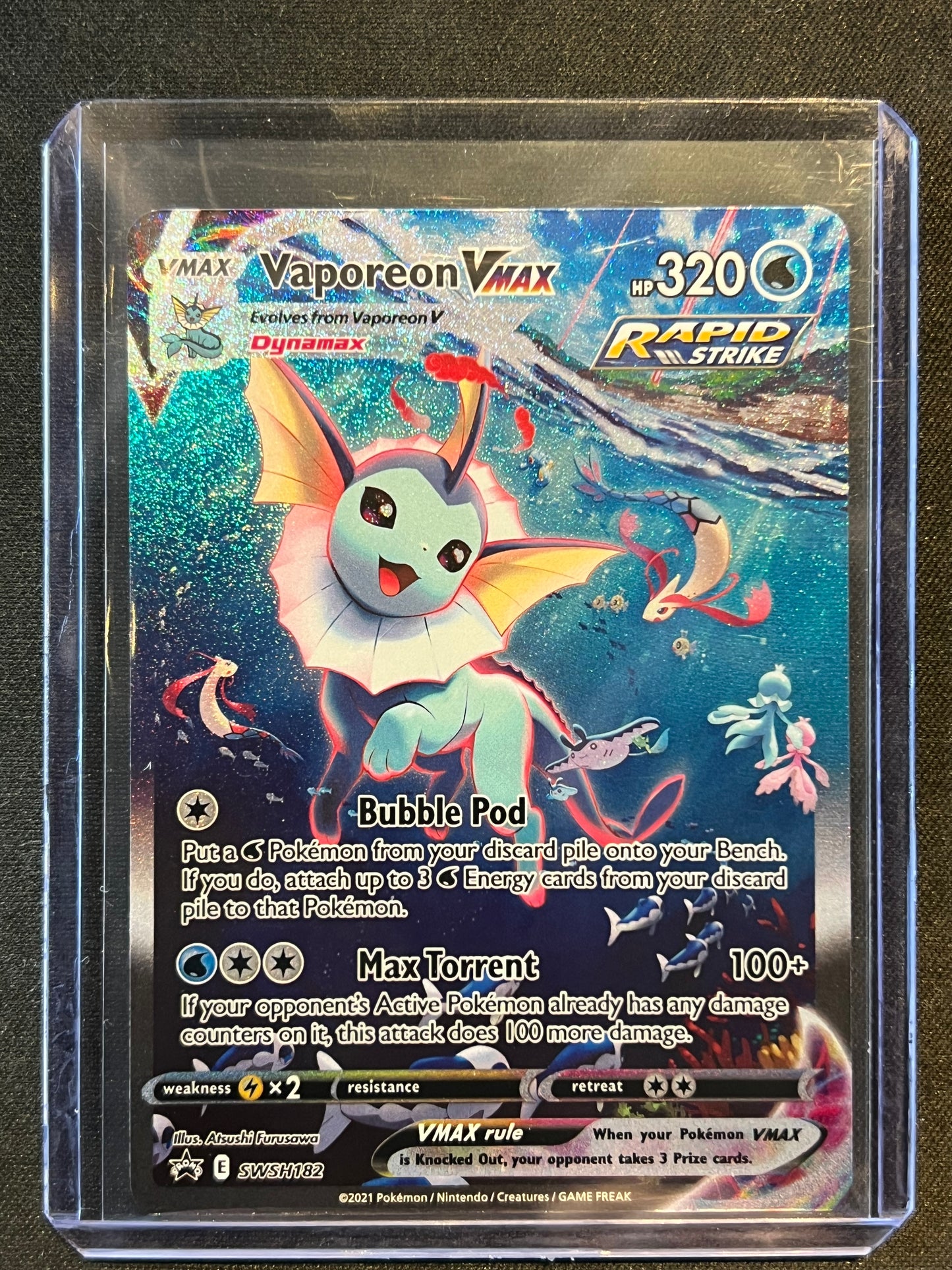 Vaporeon VMAX - SWSH182 - SWSH: Sword & Shield Promo Cards (SWSD) Pokemon
