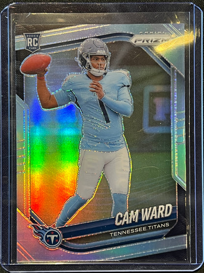 2025 Panini Prizm Cam Ward Rookie (RC) Silver Prizm #352 Tennessee Titans