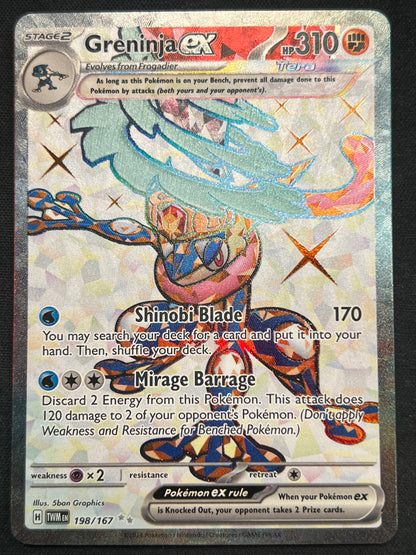 Greninja ex - 198/167 - SV06: Twilight Masquerade (TWM) Pokemon