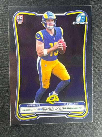 2026 Bowman Football Chrome Ty Simpson Rookie - RC First Available!