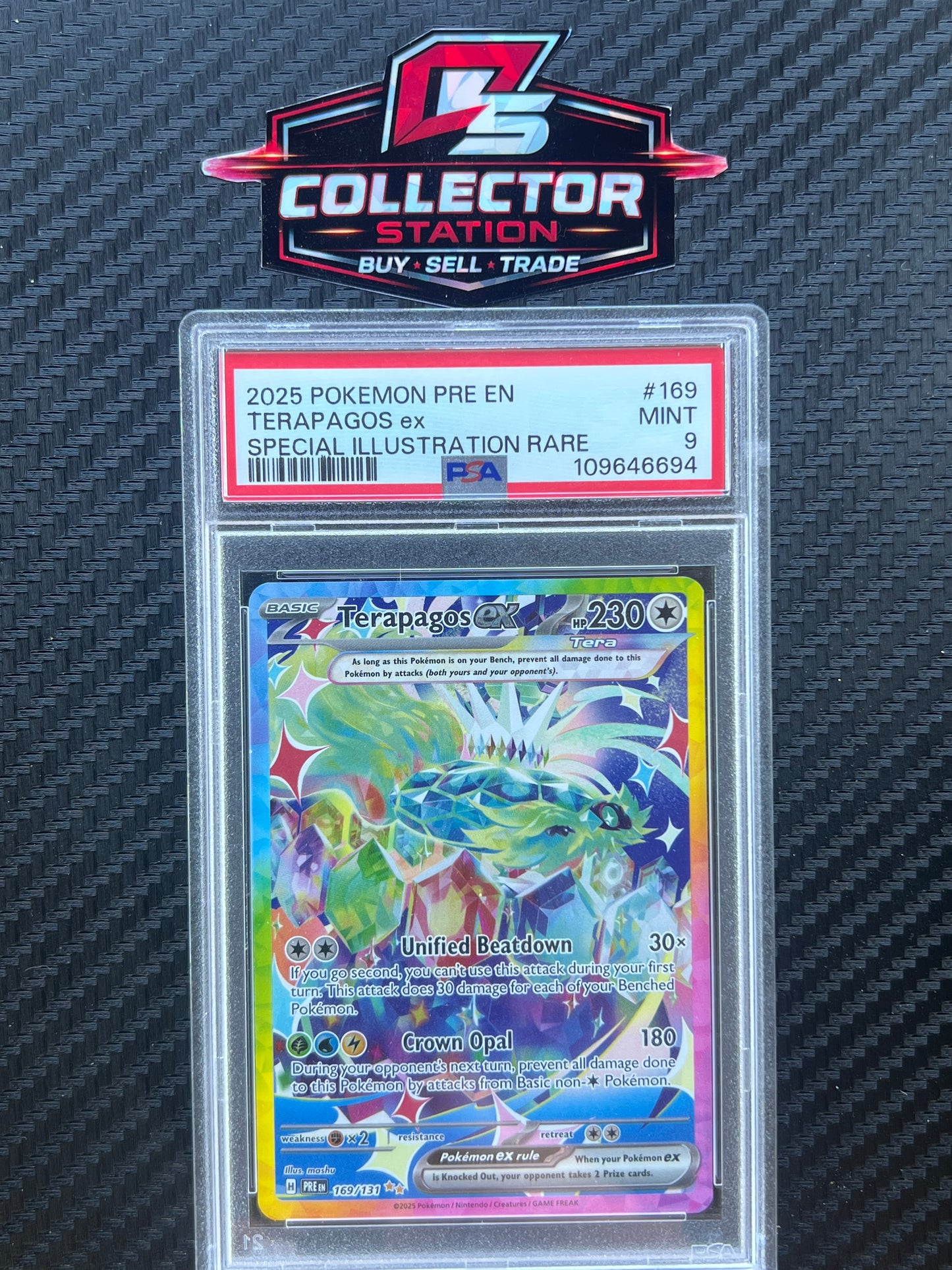 Terapagos ex - 169/131 - SV: Prismatic Evolutions (PRE) PSA 9