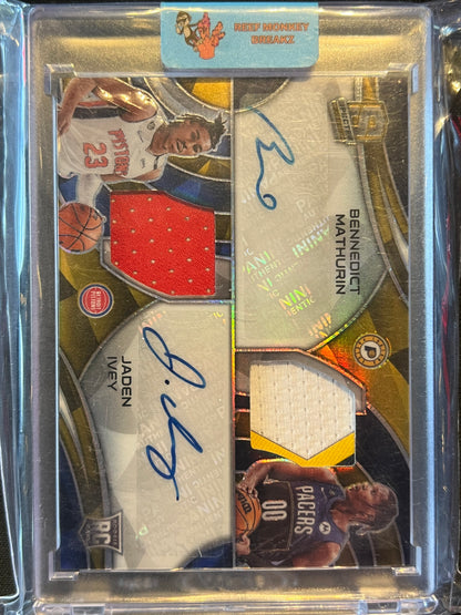 Panini Spectra Bennedict Mathurin / Jaden Ivey Dual Patch Auto 01/10 RPA (RC) #RDA-BJI