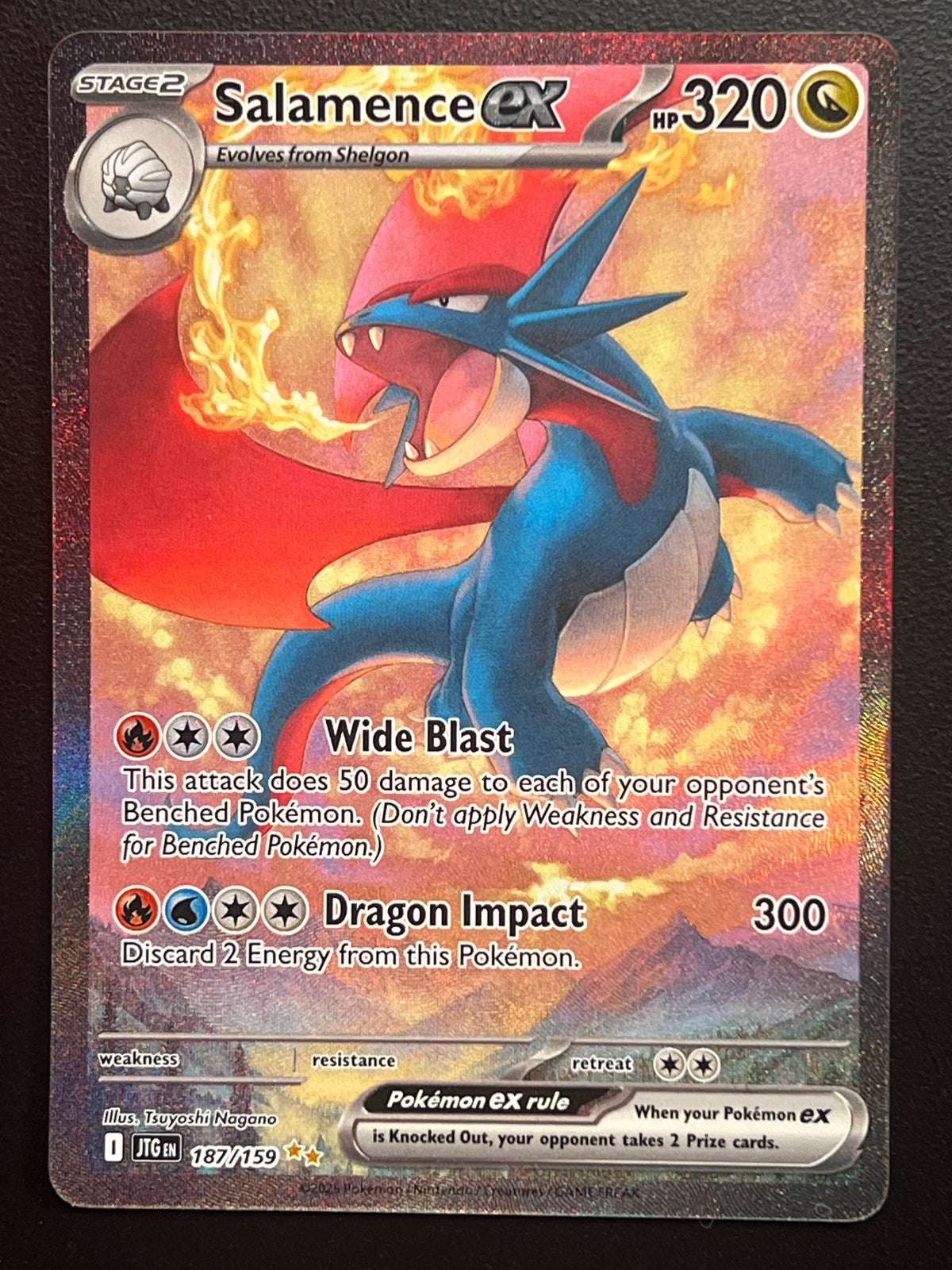 Salamence ex - 187/159 - SV09: Journey Together (JTG) Pokemon
