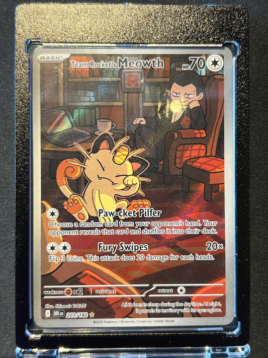 Team Rocket's Meowth - 203/182 - SV10: Destined Rivals (DRI)