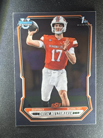 2026 Bowman Football Chrome Drew Mestemaker 1st Bowman
