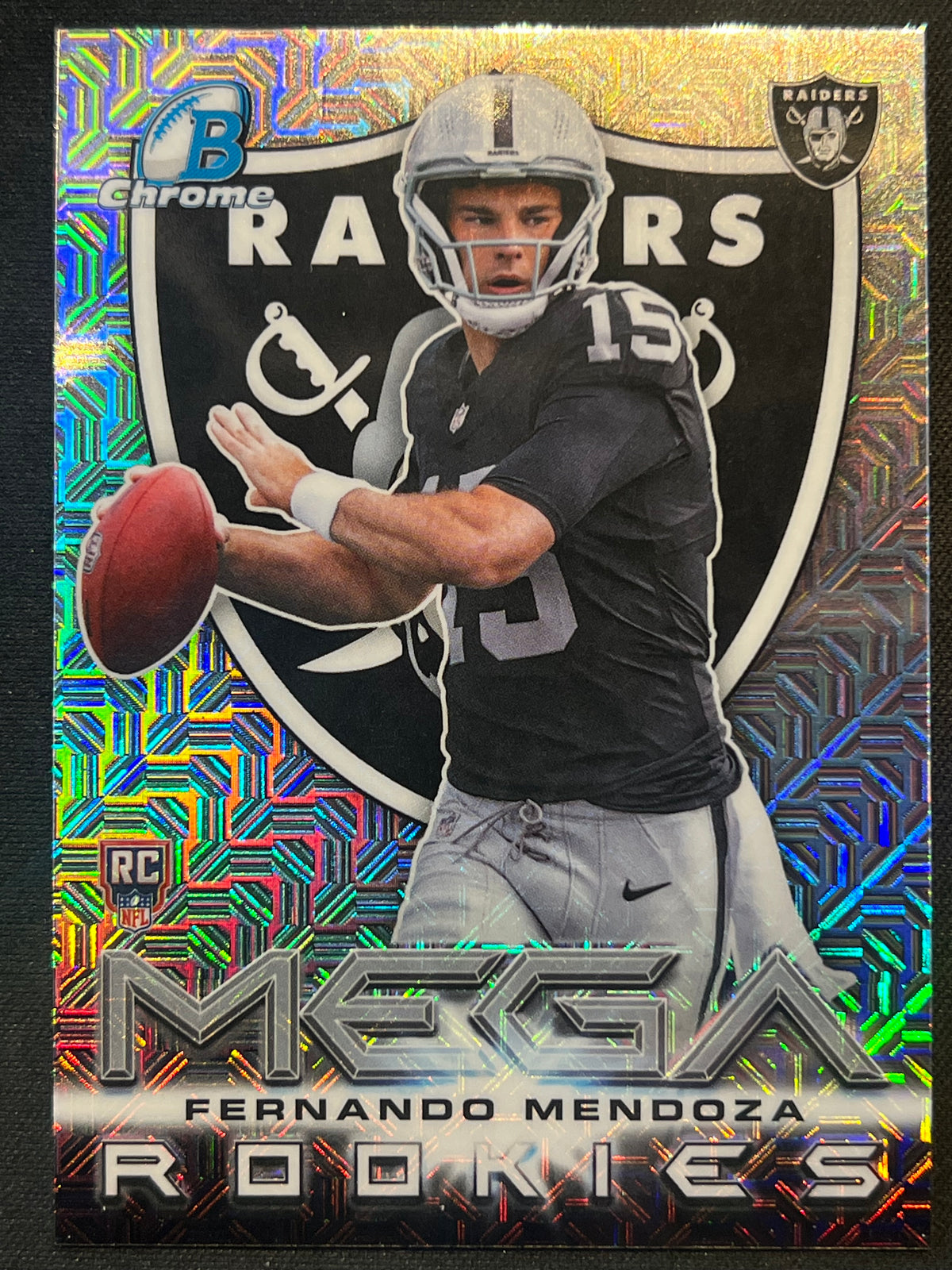 2026 Bowman Chrome Fernando Mendoza Mega Rookies Mojo #MR-1 Raiders