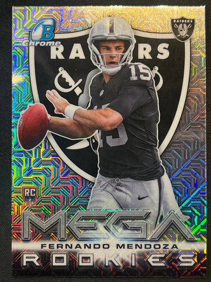2026 Bowman Chrome Fernando Mendoza Mega Rookies Mojo #MR-1 Raiders