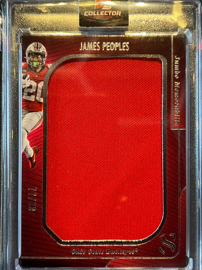 2025 Panini Silhouette- James Peoples Jumbo Memorabilia /99 (RC) (MEM)