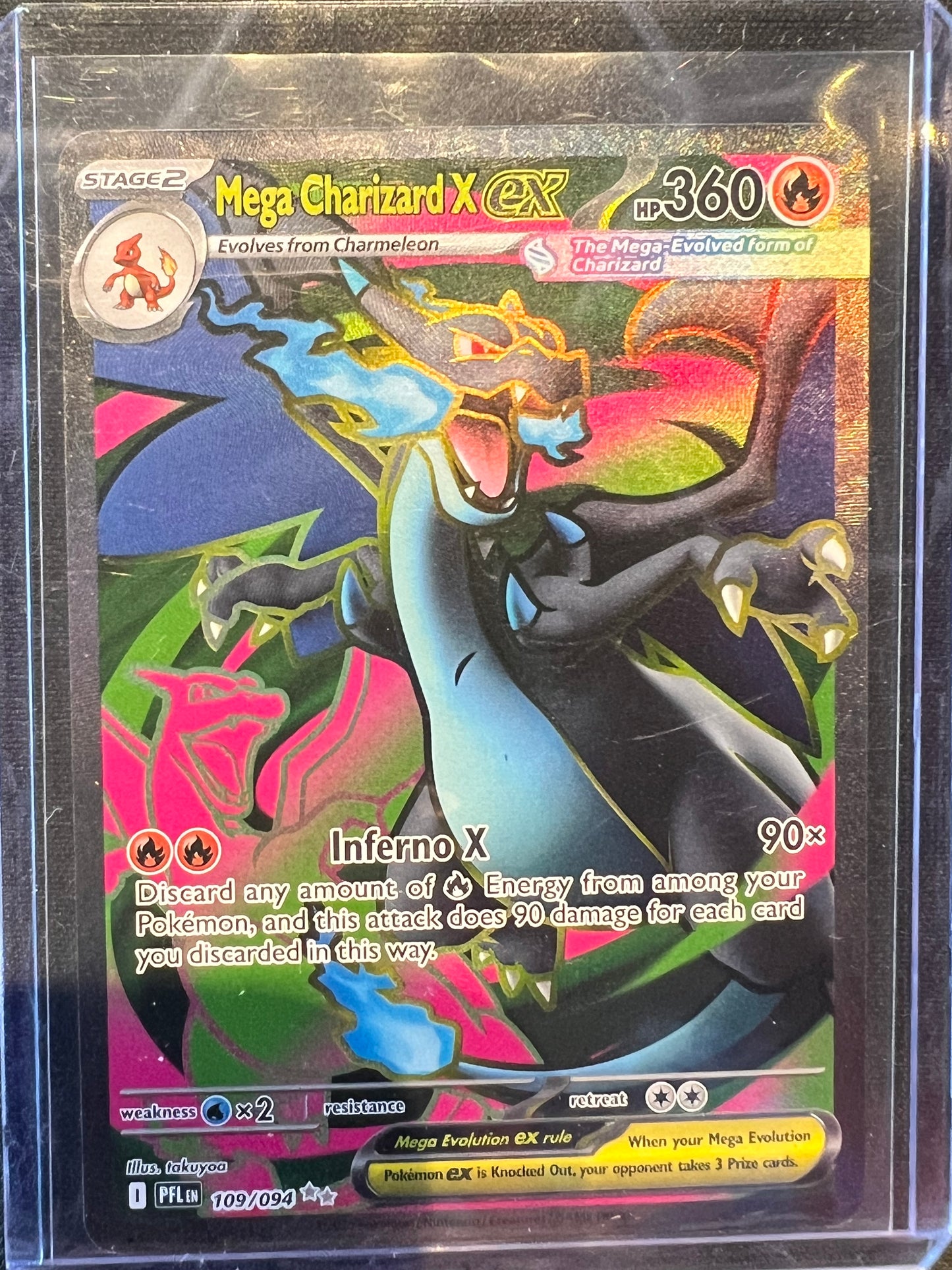 Mega Charizard X ex - 109/094 - ME02: Phantasmal Flames (PFL)
