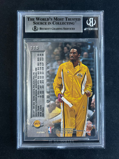 1999-00 Skybox Metal Kobe Bryant #115 Lakers BGS 9