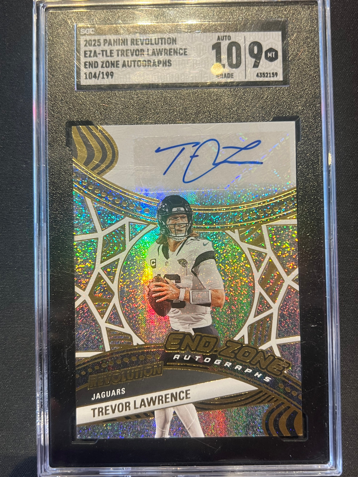 2025 Panini Revolution Trevor Lawrence End Zone Autographs #EZA-TLE /199