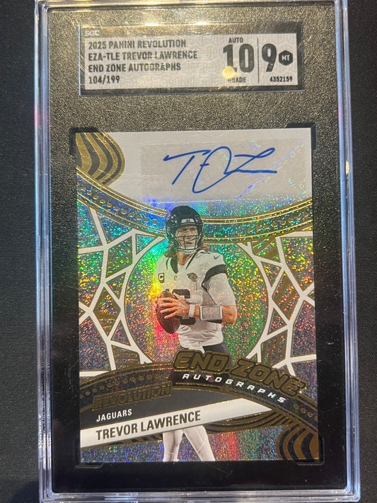 2025 Panini Revolution Trevor Lawrence End Zone Autographs #EZA-TLE /199