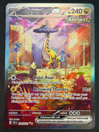 Raging Bolt ex - 208/162 - SV05: Temporal Forces (TEF) Pokemon
