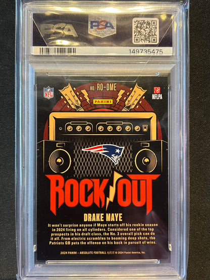 2024 Panini Absolute Rock Out #RODME Drake Maye PSA 8