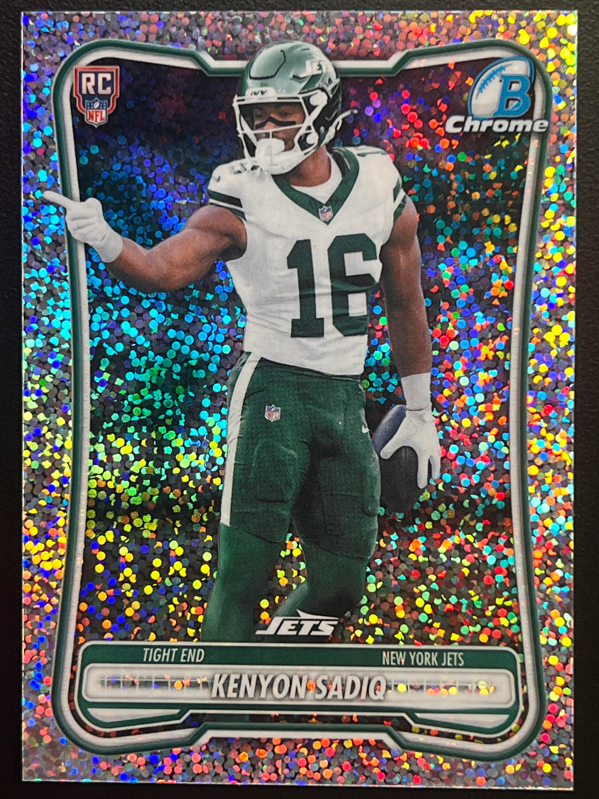 2026 Topps Bowman Football Glitter Refractor Kenyon Sadiq #BCV-158 Rookie