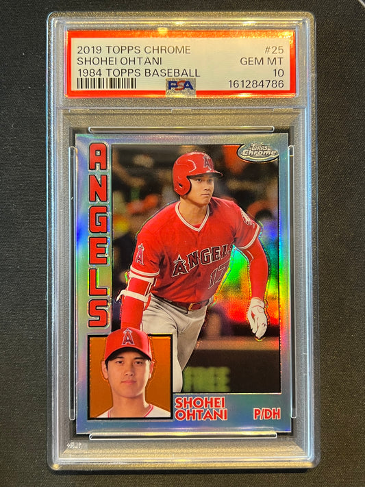 2019 Topps Chrome - 1984 Topps Shohei Ohtani #84TC-25 Refractor PSA 10