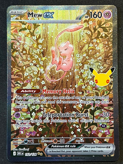 Mew ex - 152/128 - ME: 30th Celebration (30C) NM Pokemon