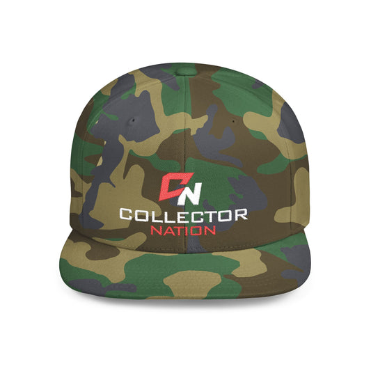 Collector Nation Camo Flat Bill Snapback Hat