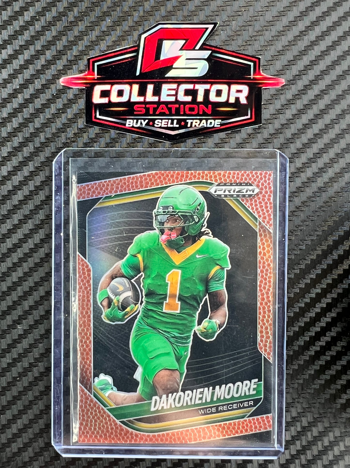 2025 Prizm Black - Prospects Dakorien Moore #169 Football Pigskin Prizm /225