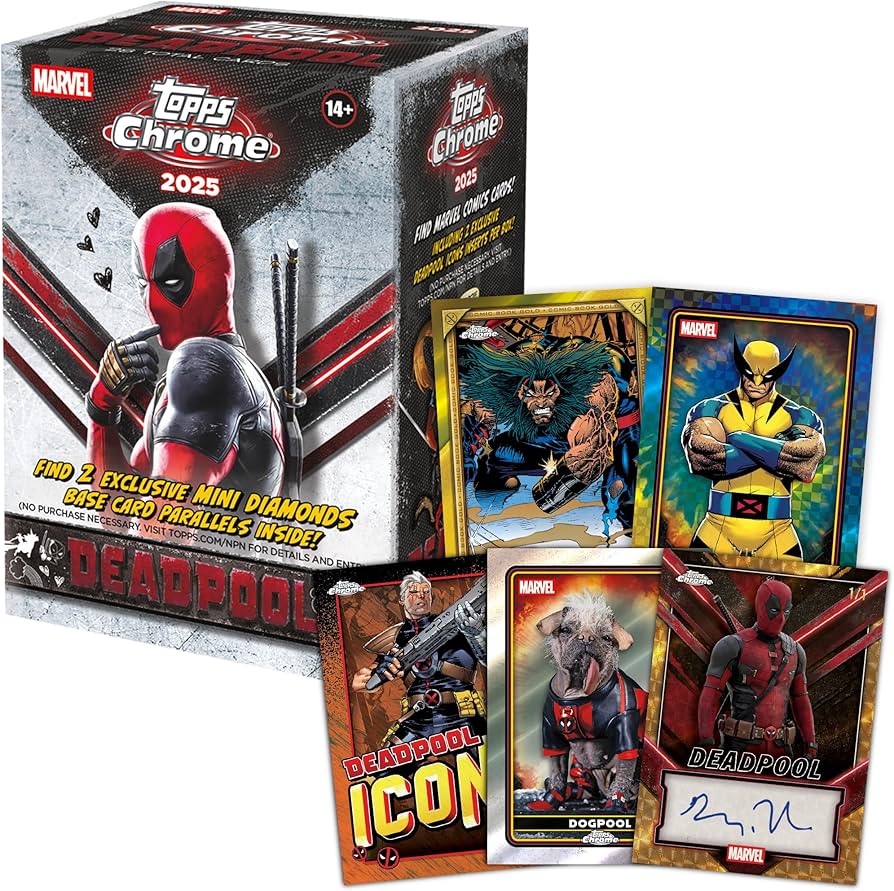 2025 Topps Chrome Marvel Deadpool Blaster Box