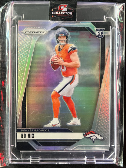 2024 Panini Prizm Bo Nix Silver Rookie RC #309 Broncos